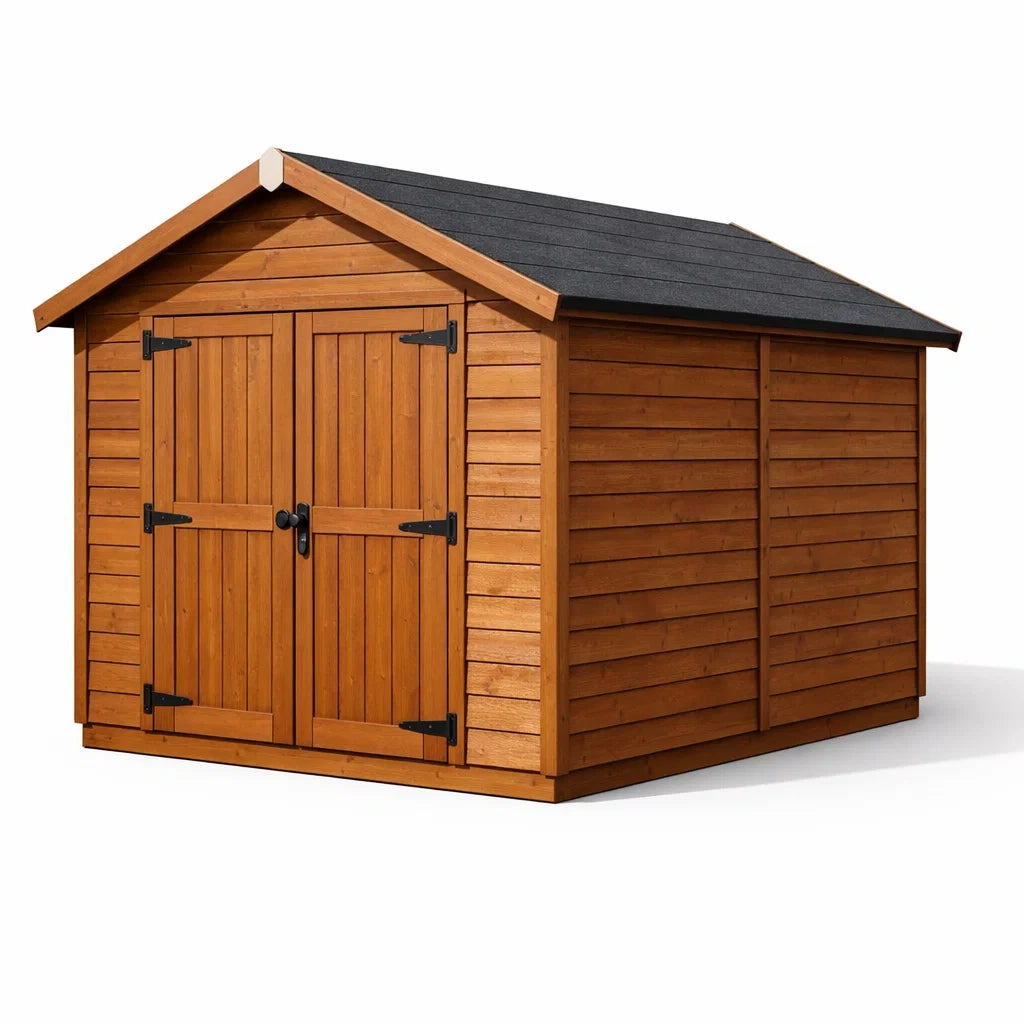 Capanno da giardino in legno di pino con doppia porta