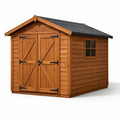 Capanno da giardino in legno di pino con tetto in bitume 250x200x210 cm marrone
