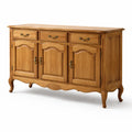 Credenza in legno di rovere con 3 ante e 3 cassetti